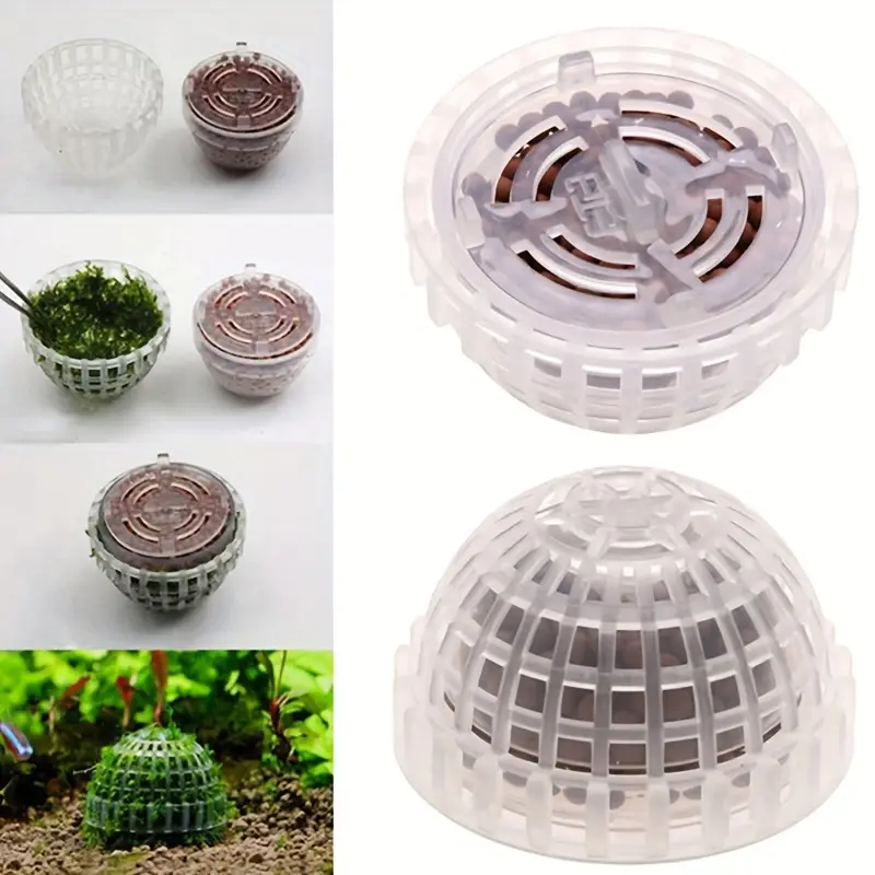 Aquarium Fish Hide - Plastic Aquarium Moss Ball Filter Aquatic