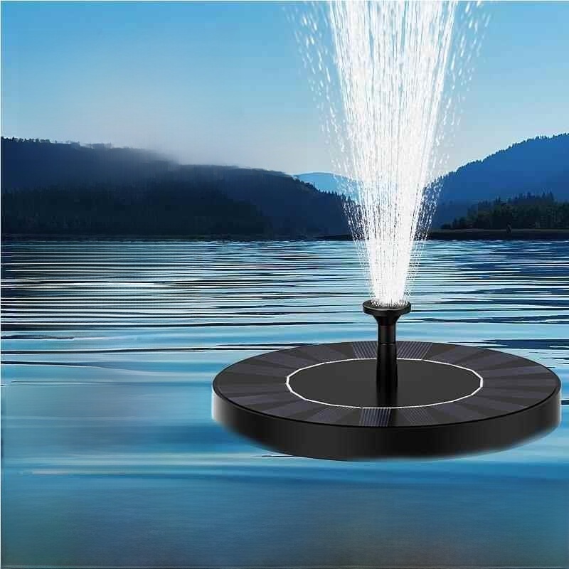 Aquarium Fish In Pond - Solar Powered Automatic Floating Aerator Fountain