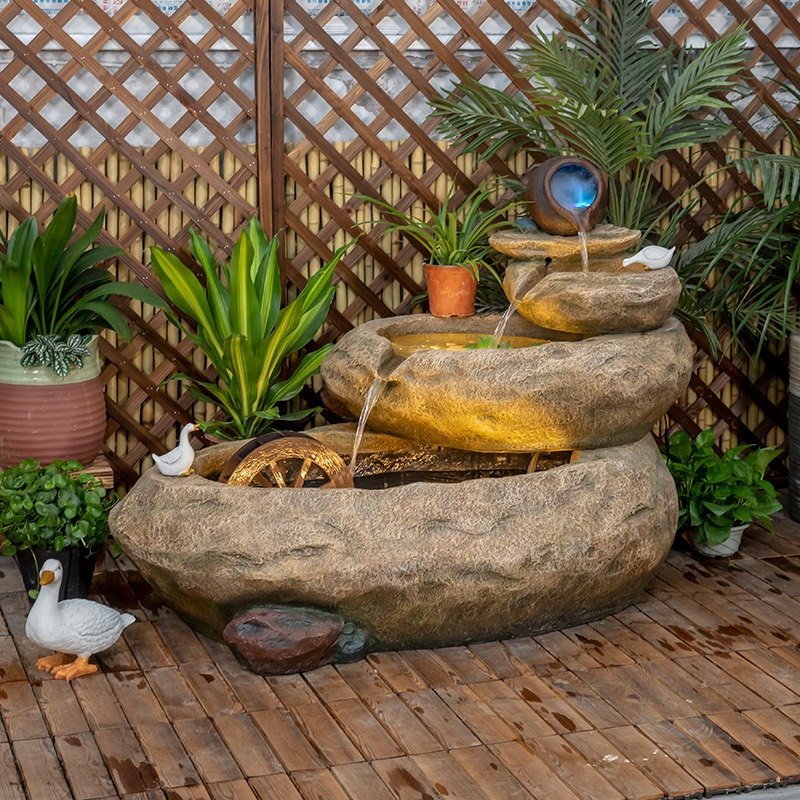 Outdoor Balcony Fish Pond Cour – Aquarium Fish In Pond recenzja i cena