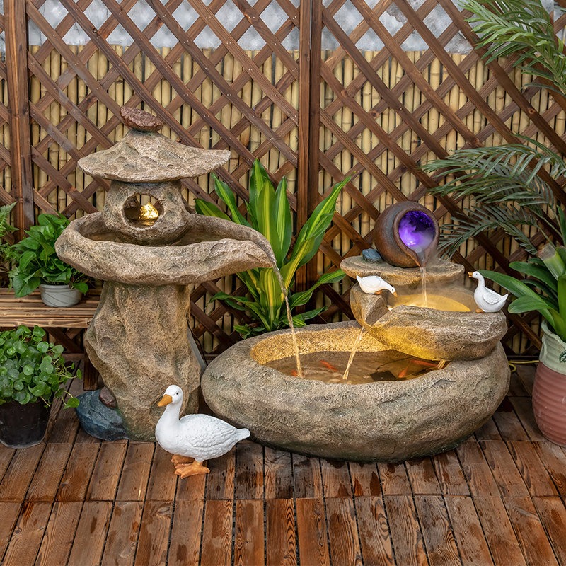 Outdoor Balcony Fish Pond Cour – Aquarium Fish In Pond recenzja i cena