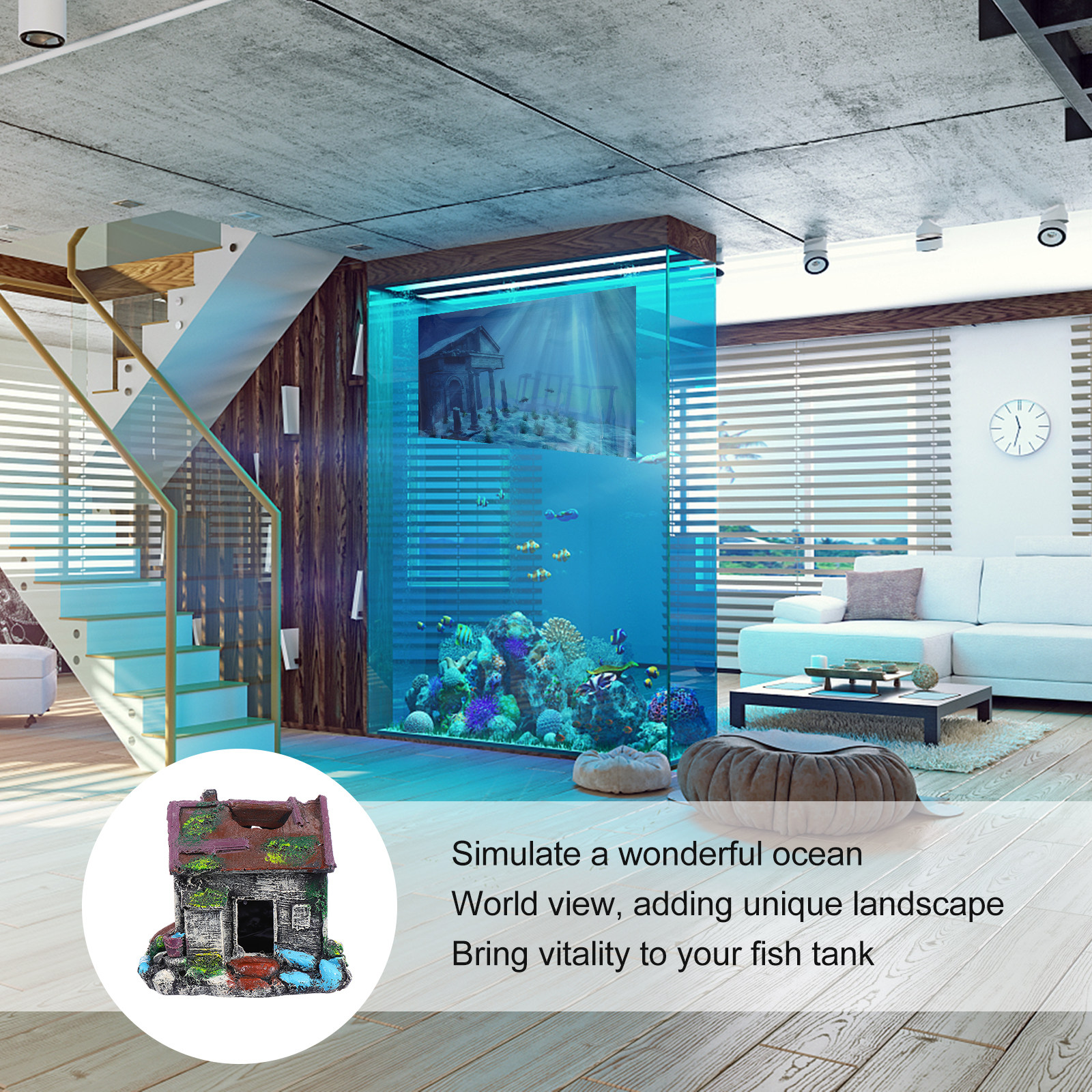 Fish Tank Ornament Resin Aquar – Aquarium Fish Hiding Spot recenzja i cena