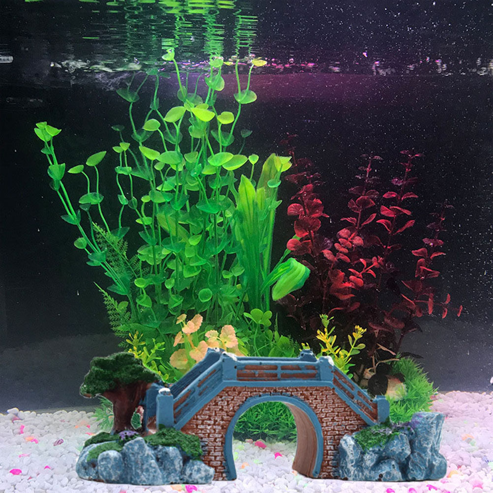 Resin Fish Tank Bridge Aquariu – Aquarium Fish Hiding Spot recenzja i cena