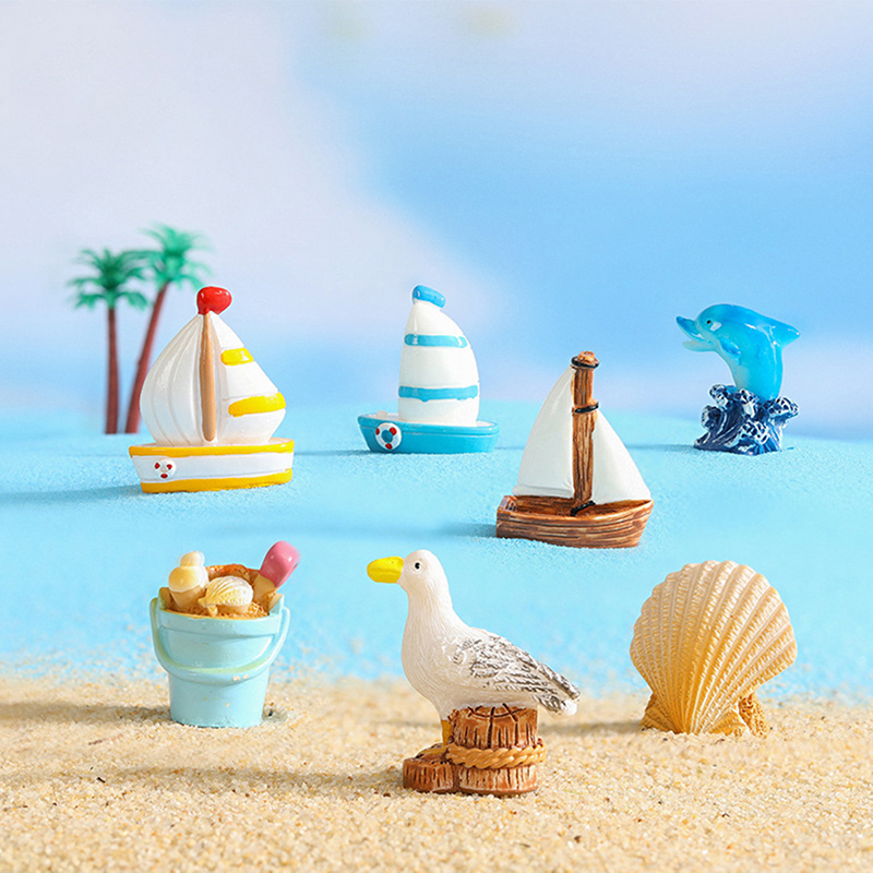 Cartoon Surfboard Seashells Se – Aquarium Fish Dolphin recenzja i cena