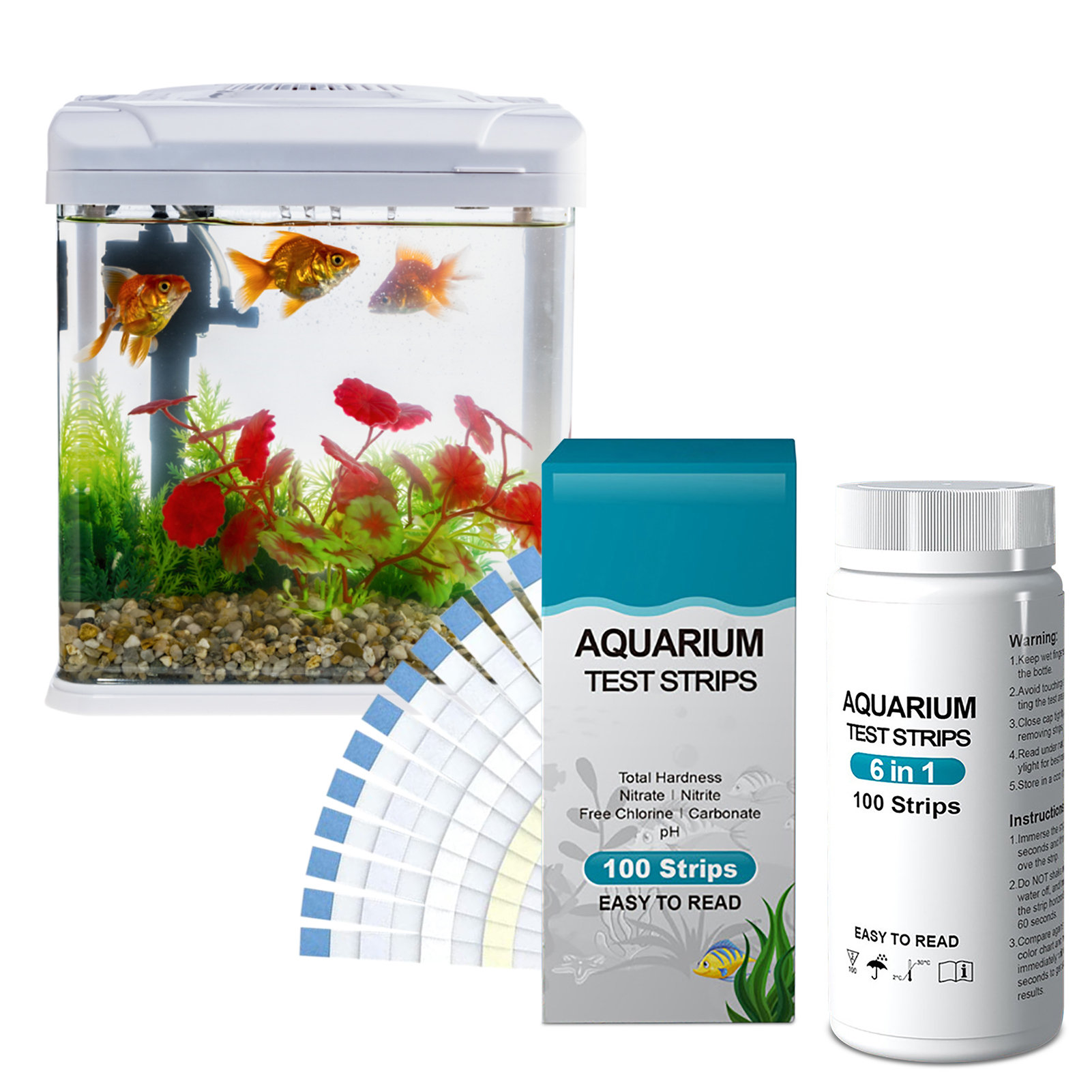 100pcs 6-in-1 Water Quality Te – Aquarium Fish In Pond recenzja i cena