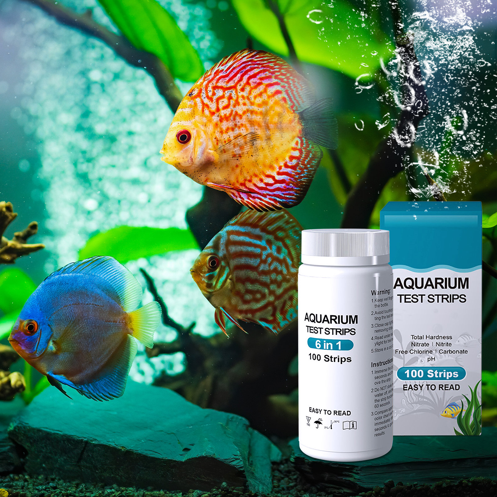 100pcs 6-in-1 Water Quality Te – Aquarium Fish In Pond recenzja i cena