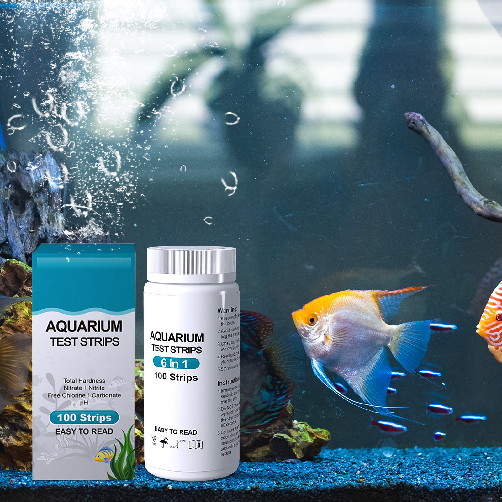100pcs 6-in-1 Water Quality Te – Aquarium Fish In Pond recenzja i cena