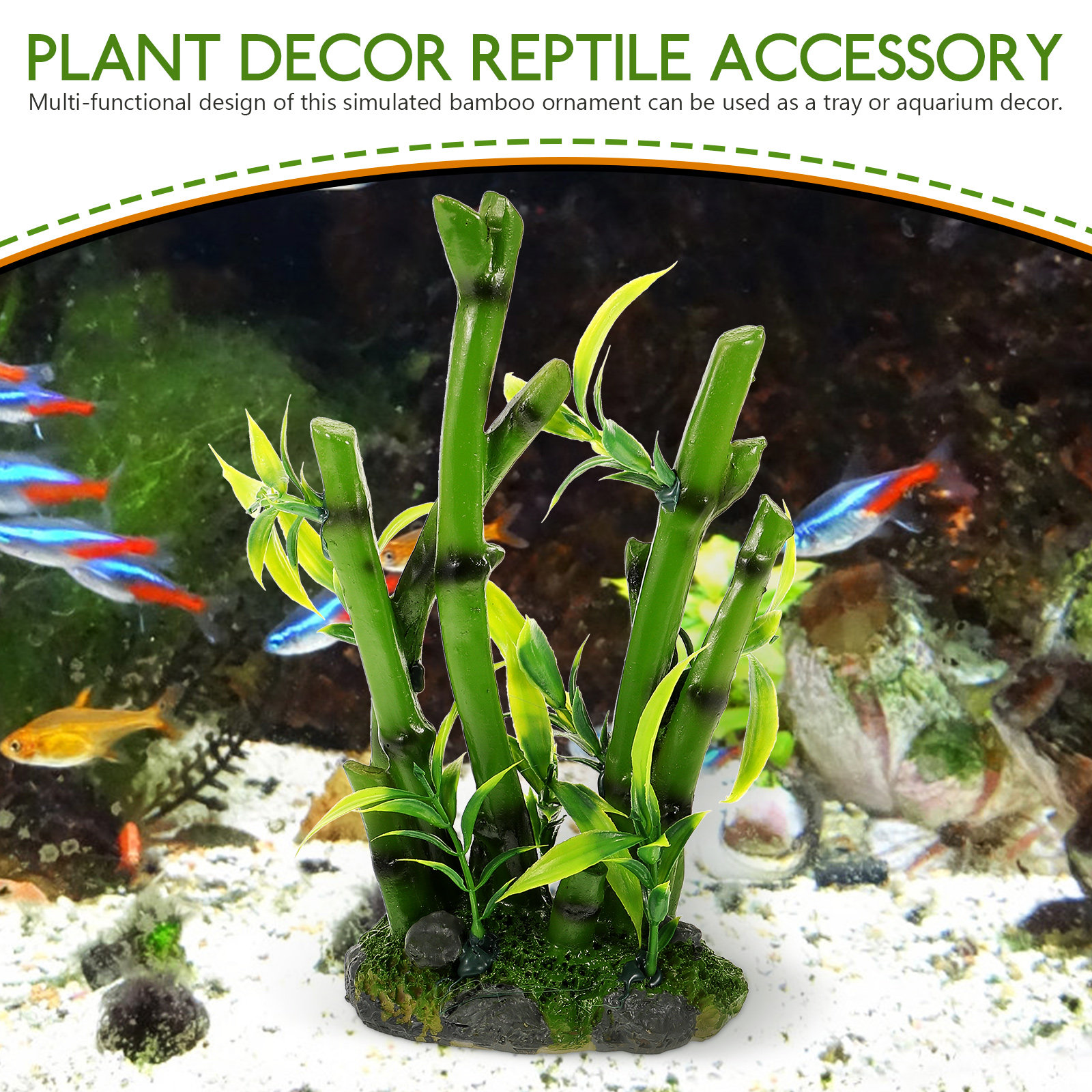 Simulated Bamboo Ornament Life – Aquarium Fish Hiding Spot recenzja i cena