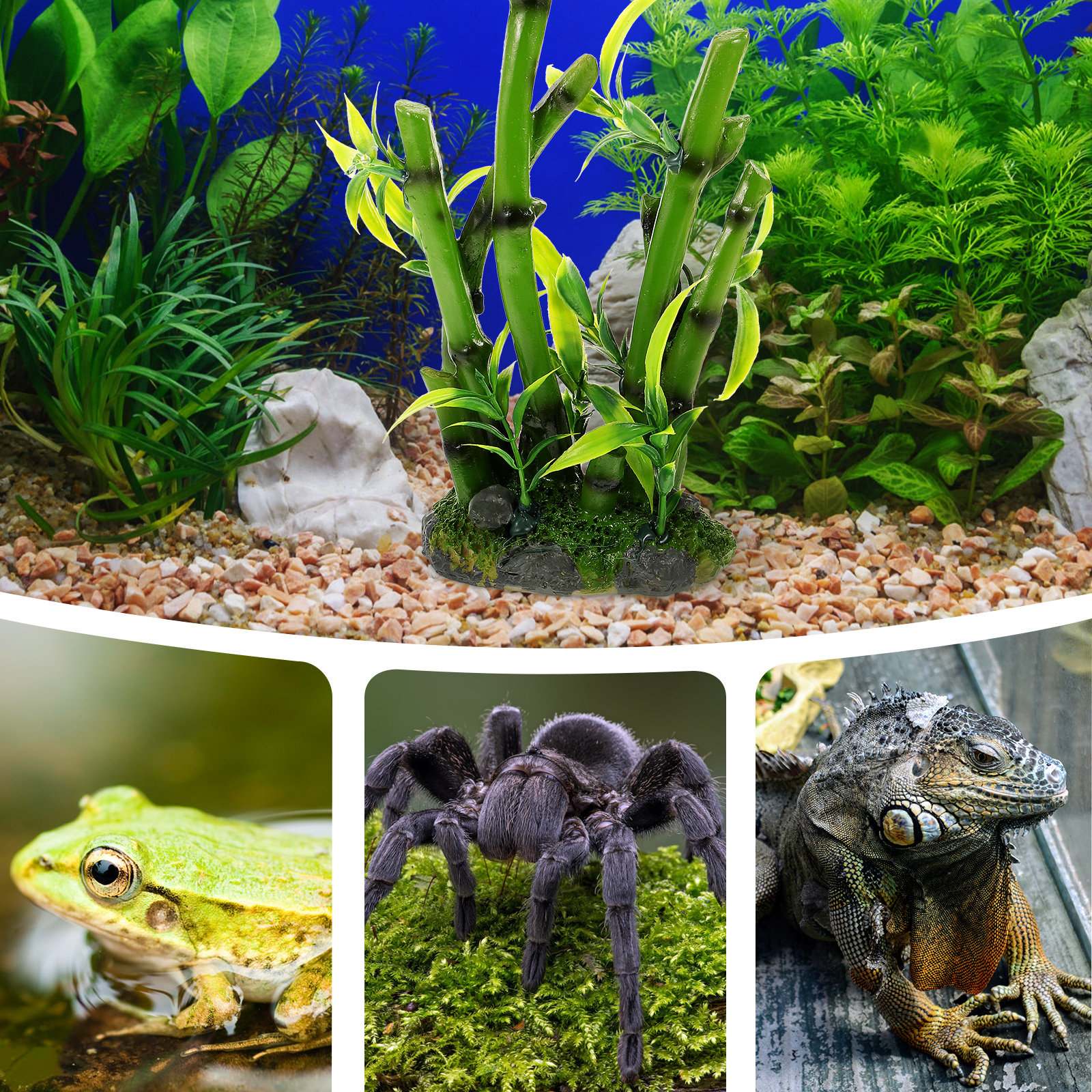 Simulated Bamboo Ornament Life – Aquarium Fish Hiding Spot recenzja i cena