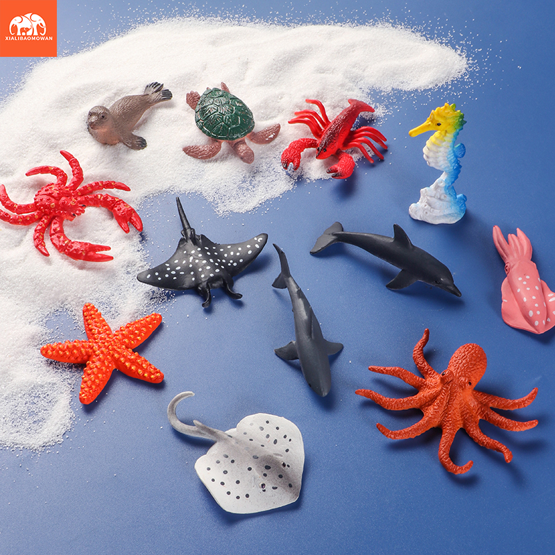 12Pcs Mini Sea Life Animal Fig – Aquarium Fish Dolphin recenzja i cena