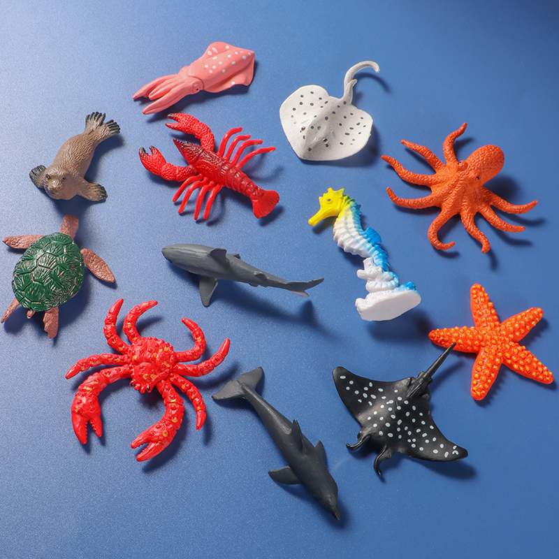 12Pcs Mini Sea Life Animal Fig – Aquarium Fish Dolphin recenzja i cena