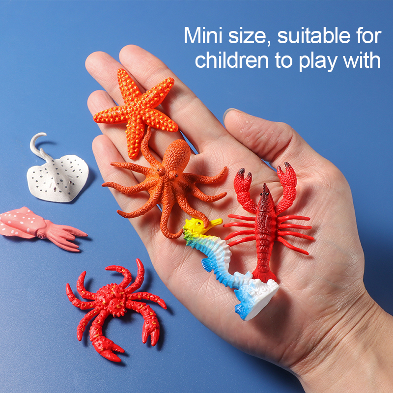 12Pcs Mini Sea Life Animal Fig – Aquarium Fish Dolphin recenzja i cena