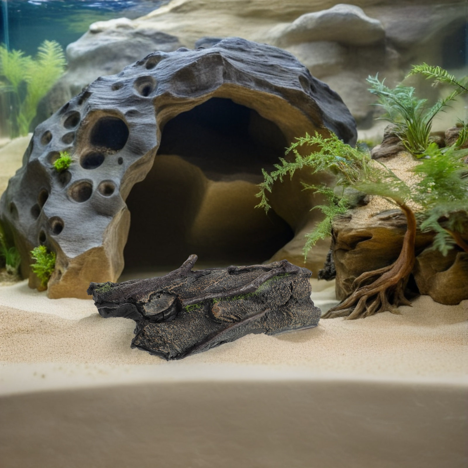 Resin Hollow Tree Trunk Hide T – Aquarium Fish Hide recenzja i cena