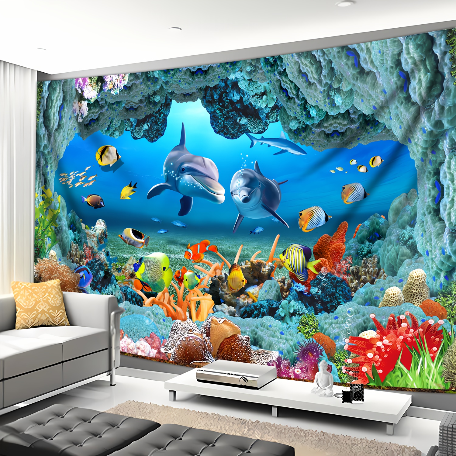 Underwater Coral Reef Dolphin  – Aquarium Fish Dolphin recenzja i cena