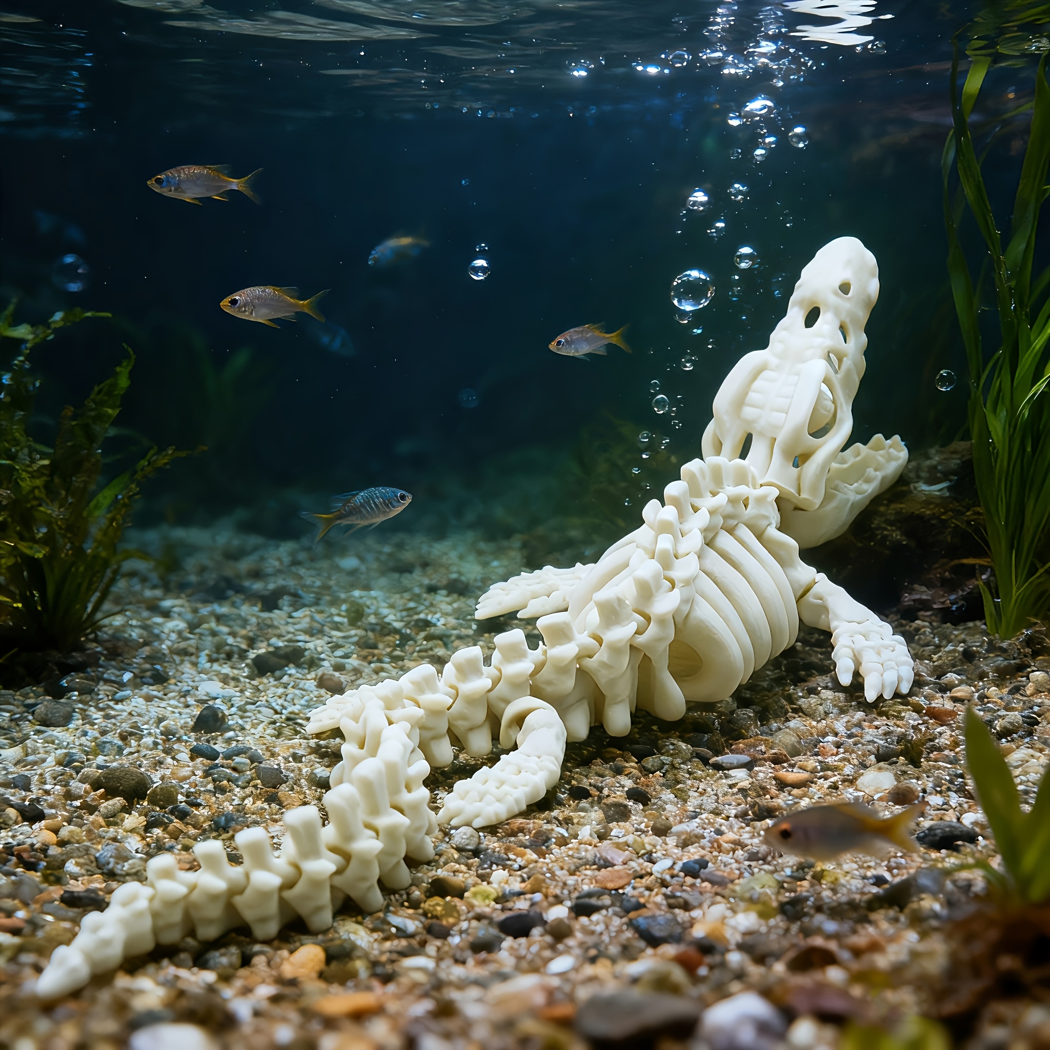 1pc Realistic Mosasaur Skeleto – Aquarium Fish Diseases recenzja i cena