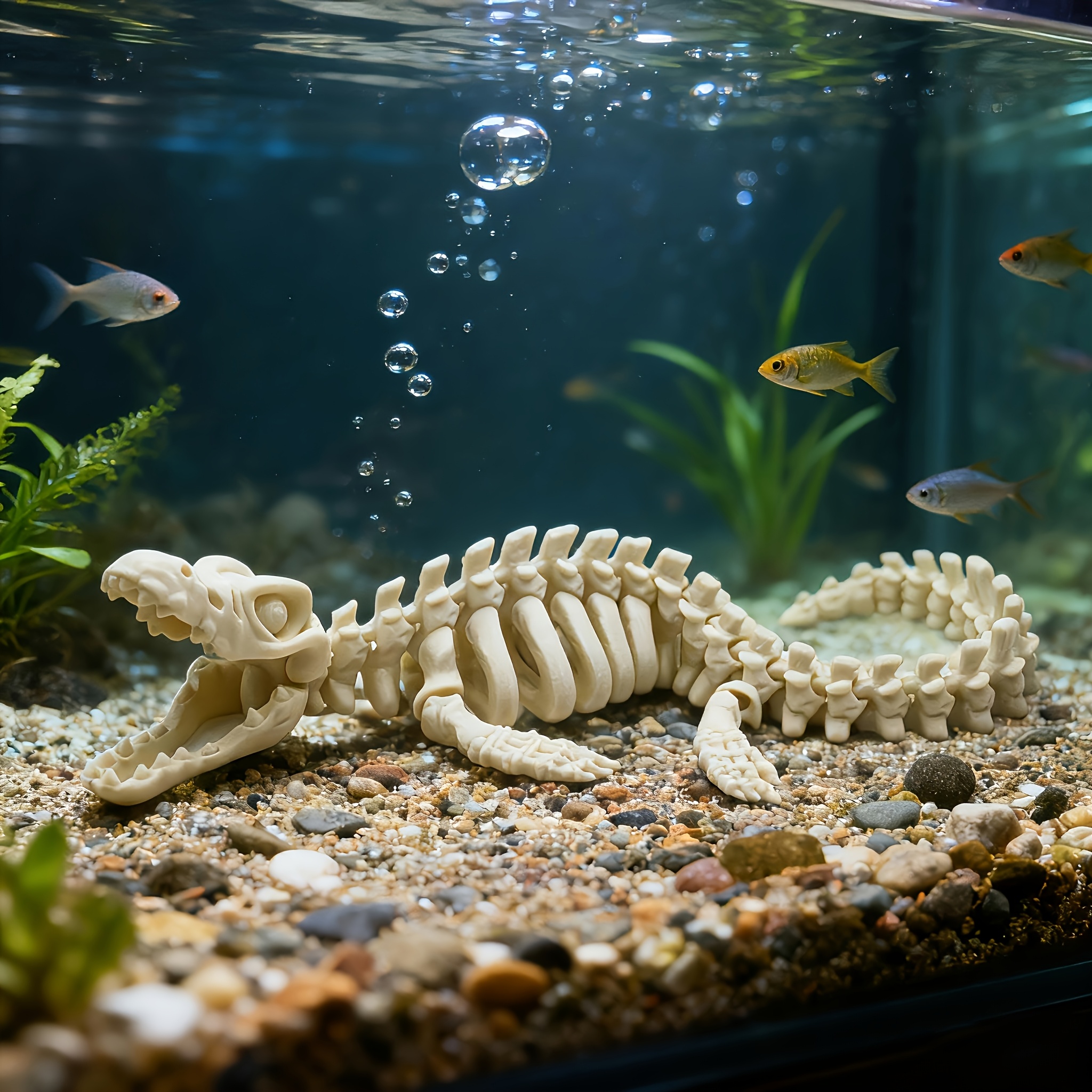 1pc Realistic Mosasaur Skeleto – Aquarium Fish Diseases recenzja i cena