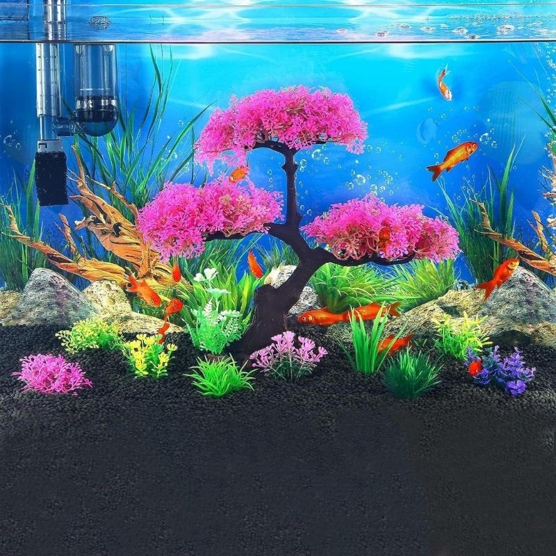10 Pcs Artificial Green Aquati – Aquarium Fish Hiding Spot recenzja i cena
