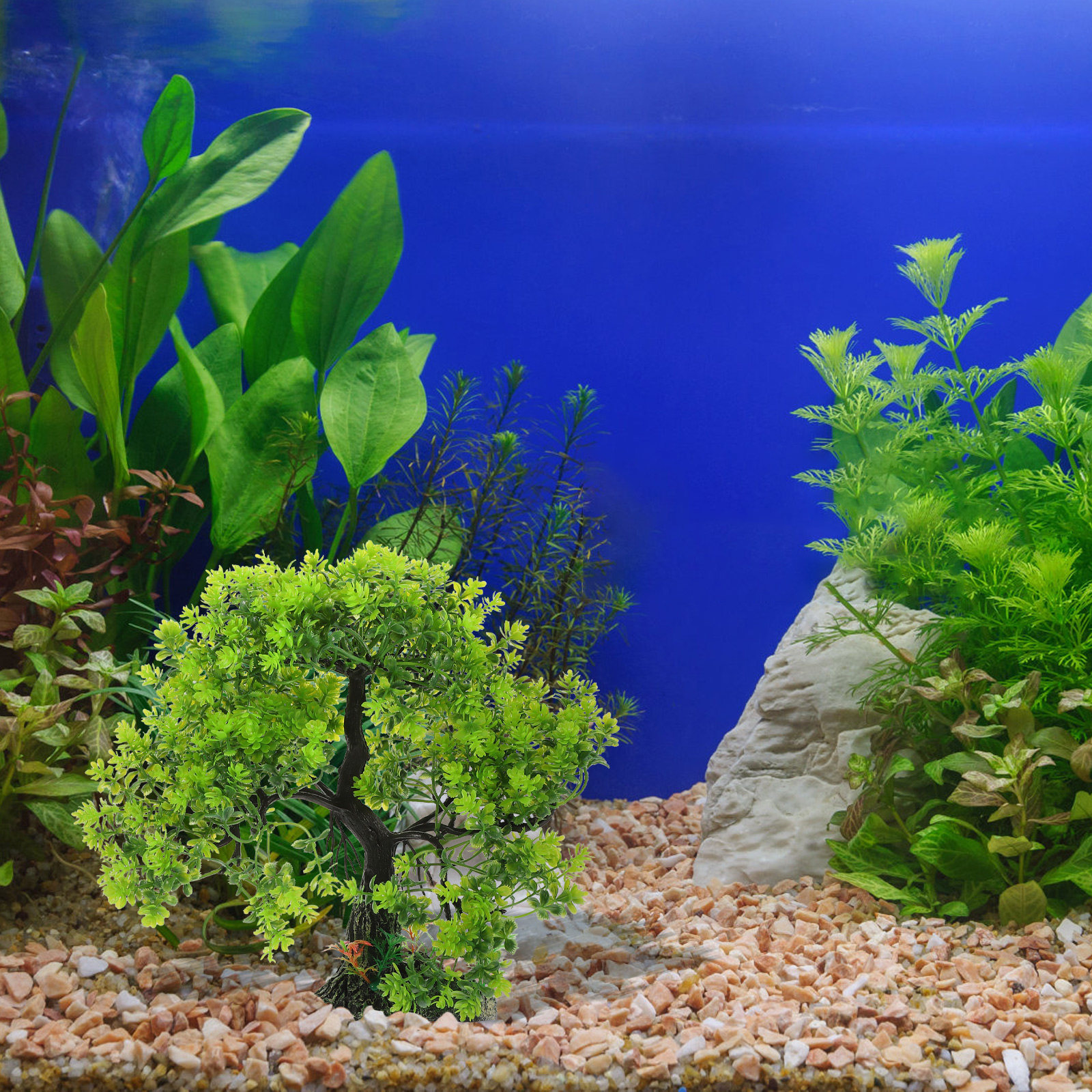 Green Artificial Aquarium Tree – Aquarium Fish Hiding Spot recenzja i cena