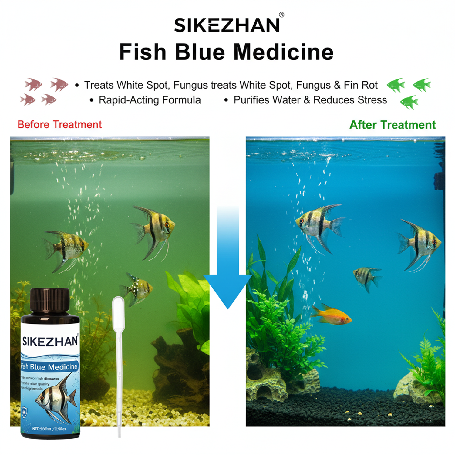 500ml Methylene Blue Solution  – Aquarium Fish Diseases recenzja i cena