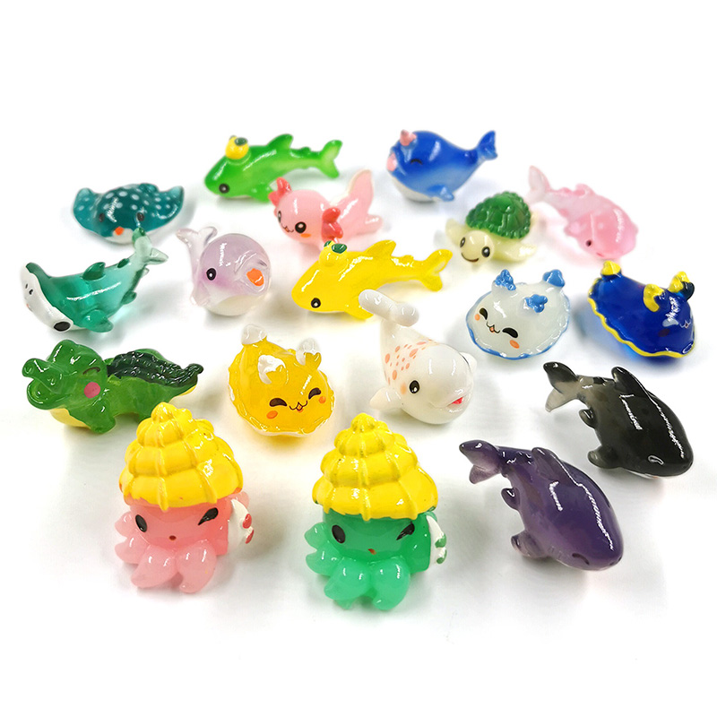 10Pcs Shark Whale Turtle Dolph – Aquarium Fish Dolphin recenzja i cena