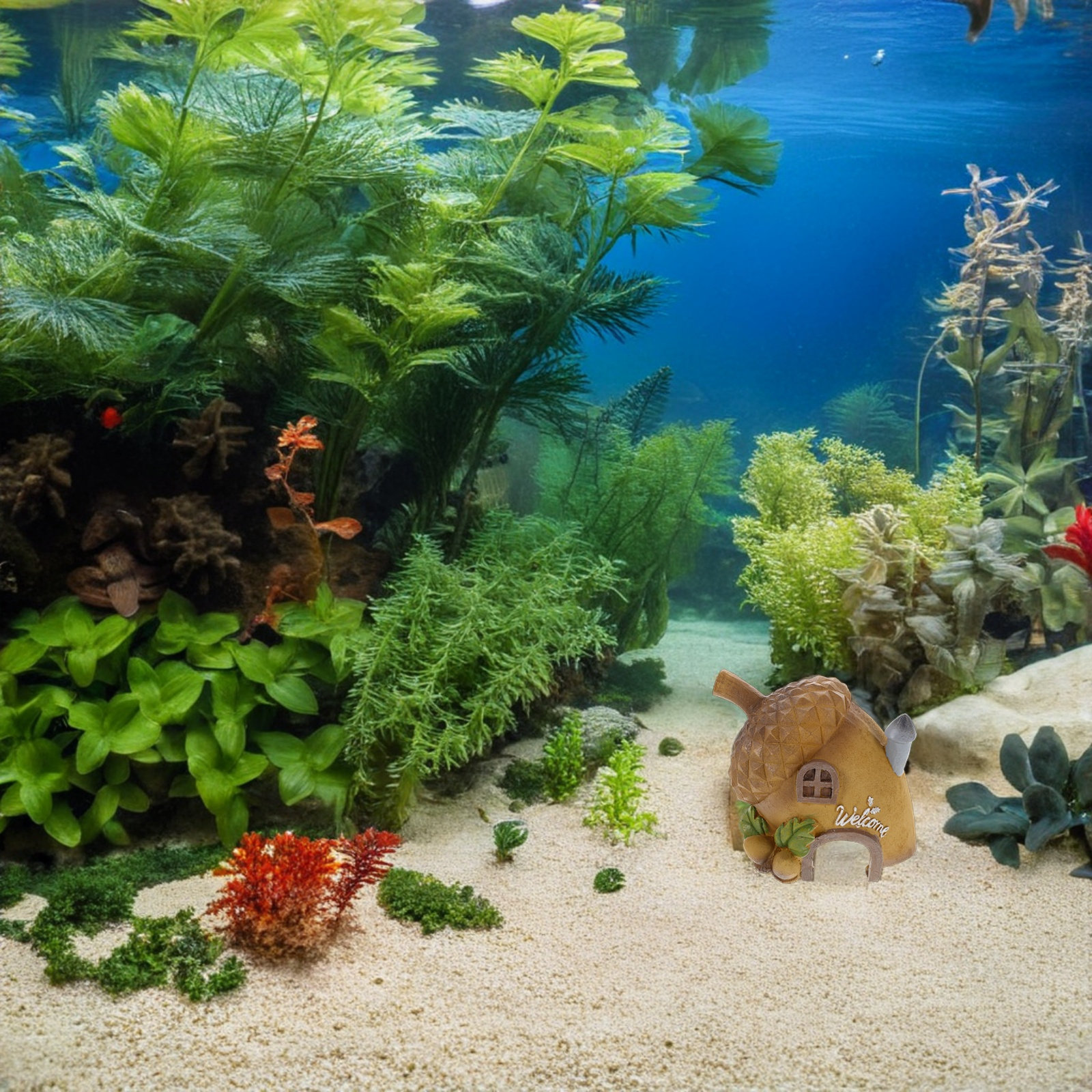 Fish Tank Cave Resin Aquarium  – Aquarium Fish Hiding Spot recenzja i cena