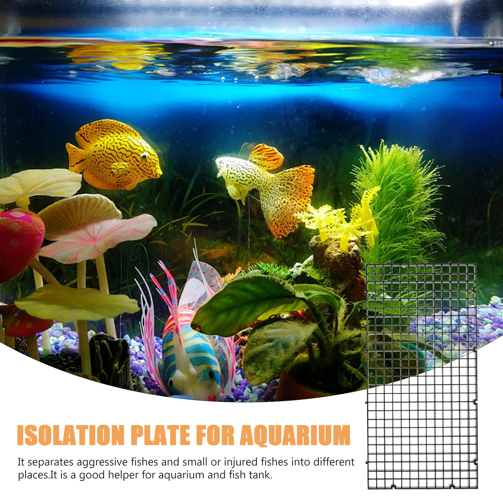 6Pcs Aquarium Fish Tank Divide – Tank Divider Mesh recenzja i cena