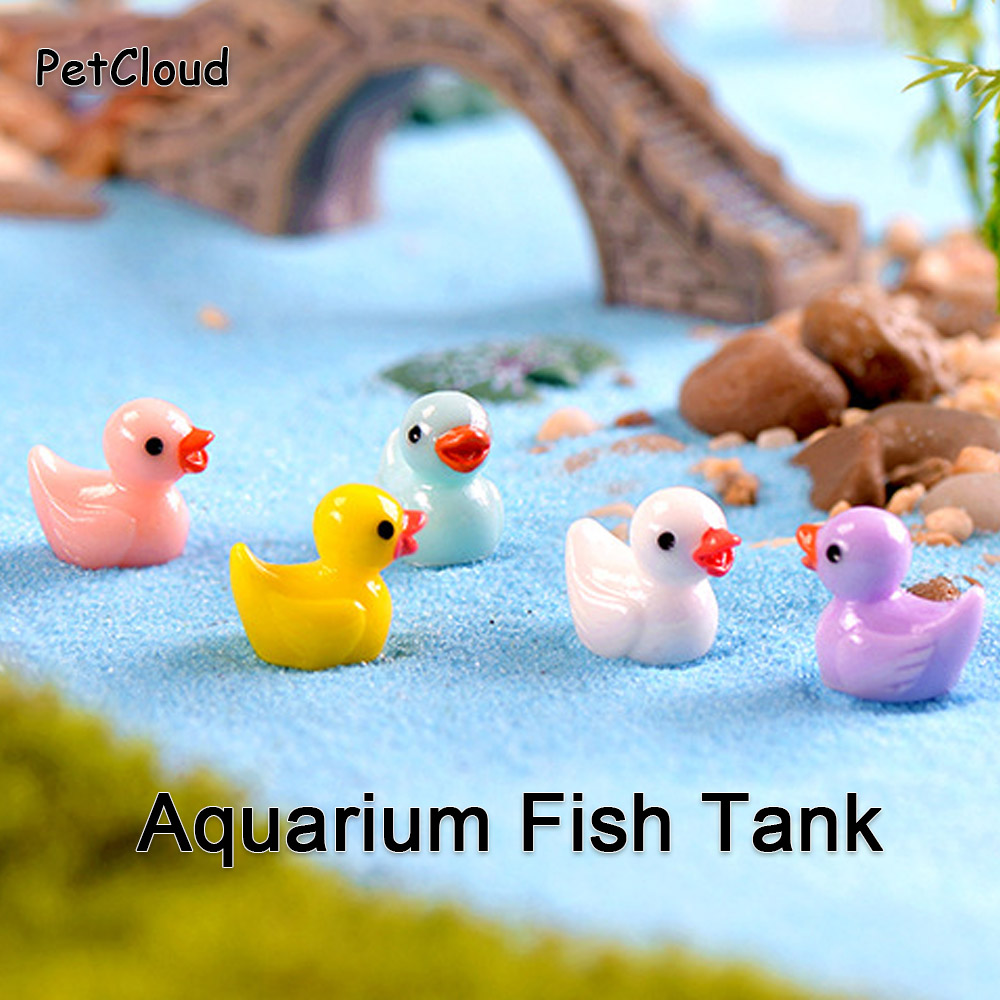 5pcs Fish Tank Ornament Ducks  – Aquarium Fish Dolphin recenzja i cena