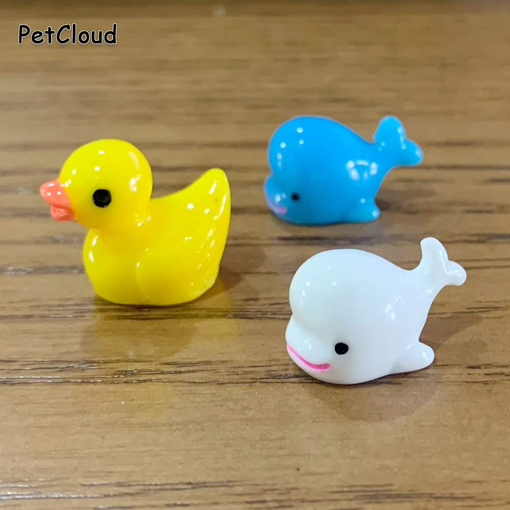 5pcs Fish Tank Ornament Ducks  – Aquarium Fish Dolphin recenzja i cena