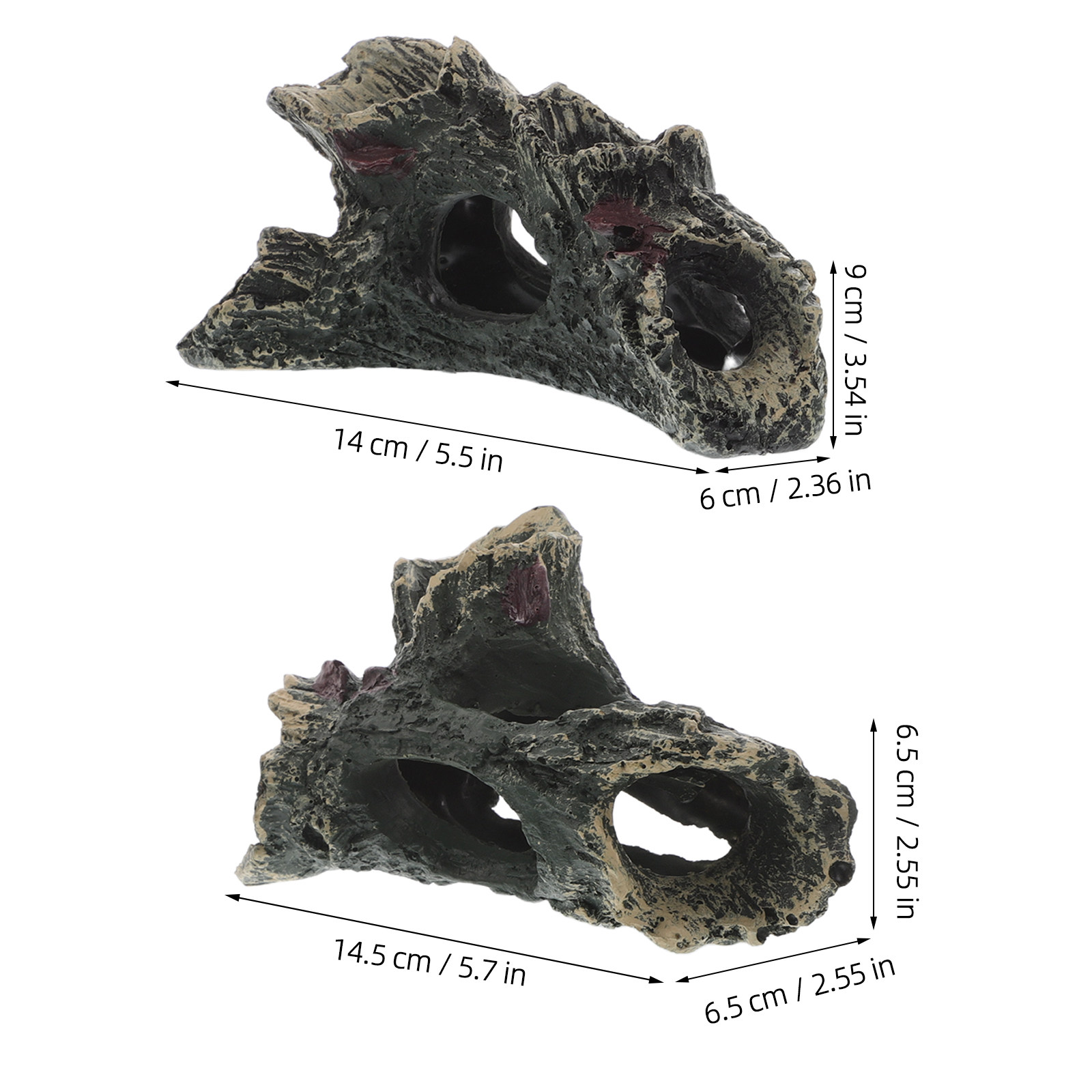 2Pcs Aquarium Resin Driftwood  – Aquarium Fish Hiding Spot recenzja i cena