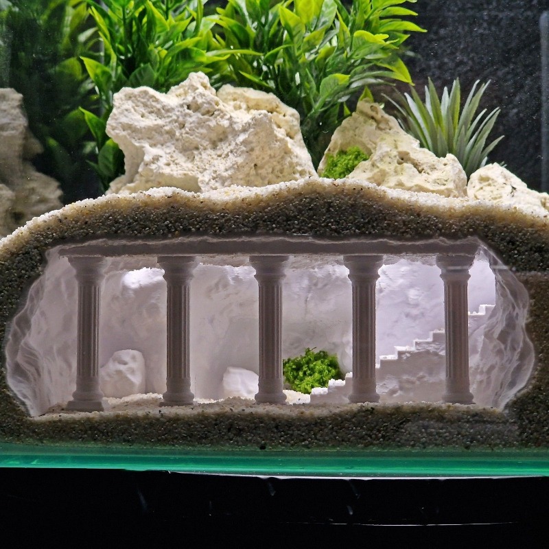 Fish Tank Cave Aquascaping,Art – Aquarium Fish Hide recenzja i cena