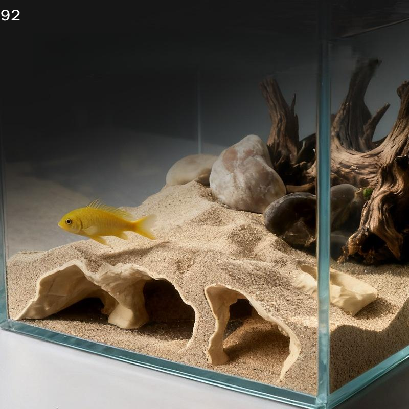 3D Printed Natural Curve Cave: – Aquarium Fish Hide recenzja i cena