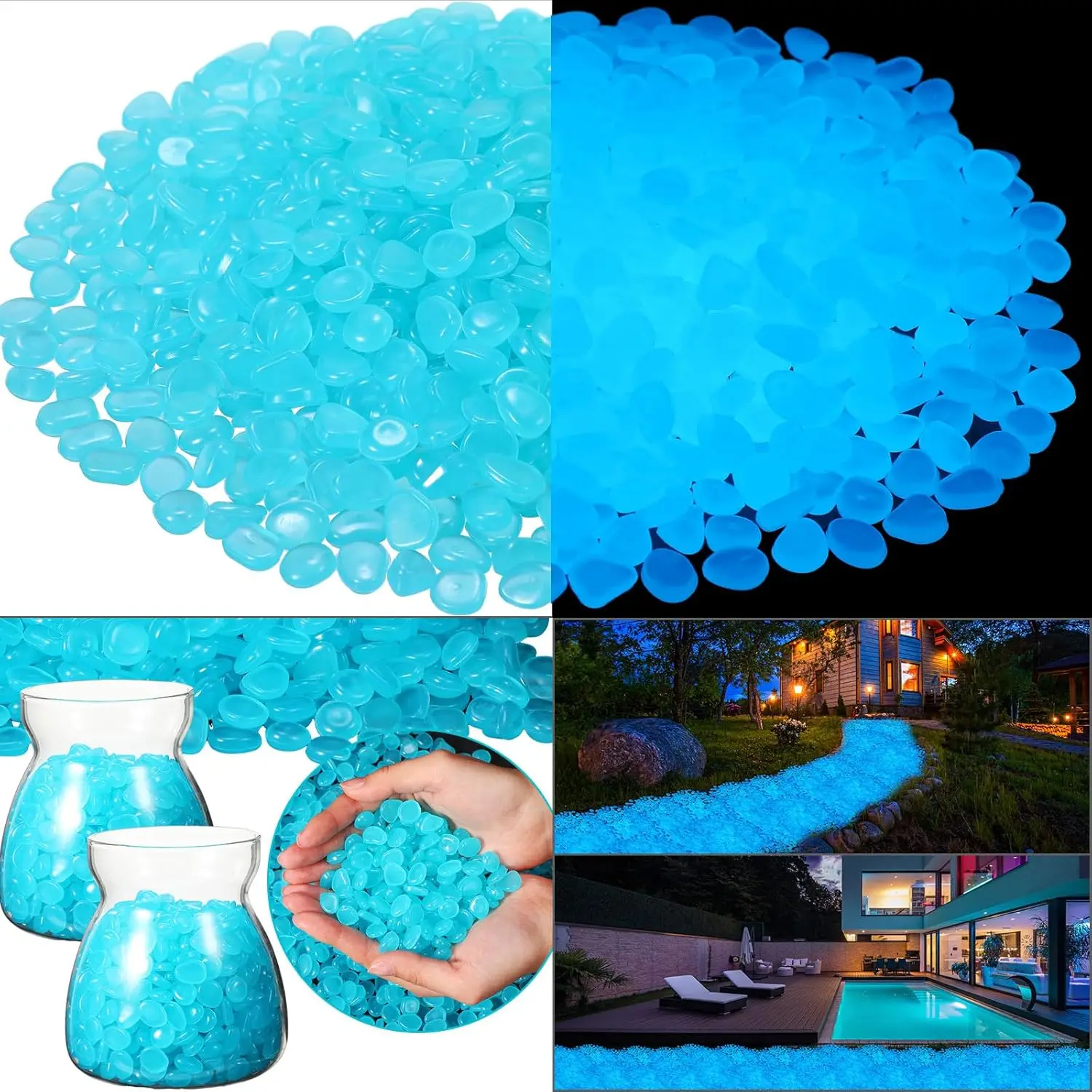 500Pcs Glow in The Dark Garden – Aquarium Fish House recenzja i cena