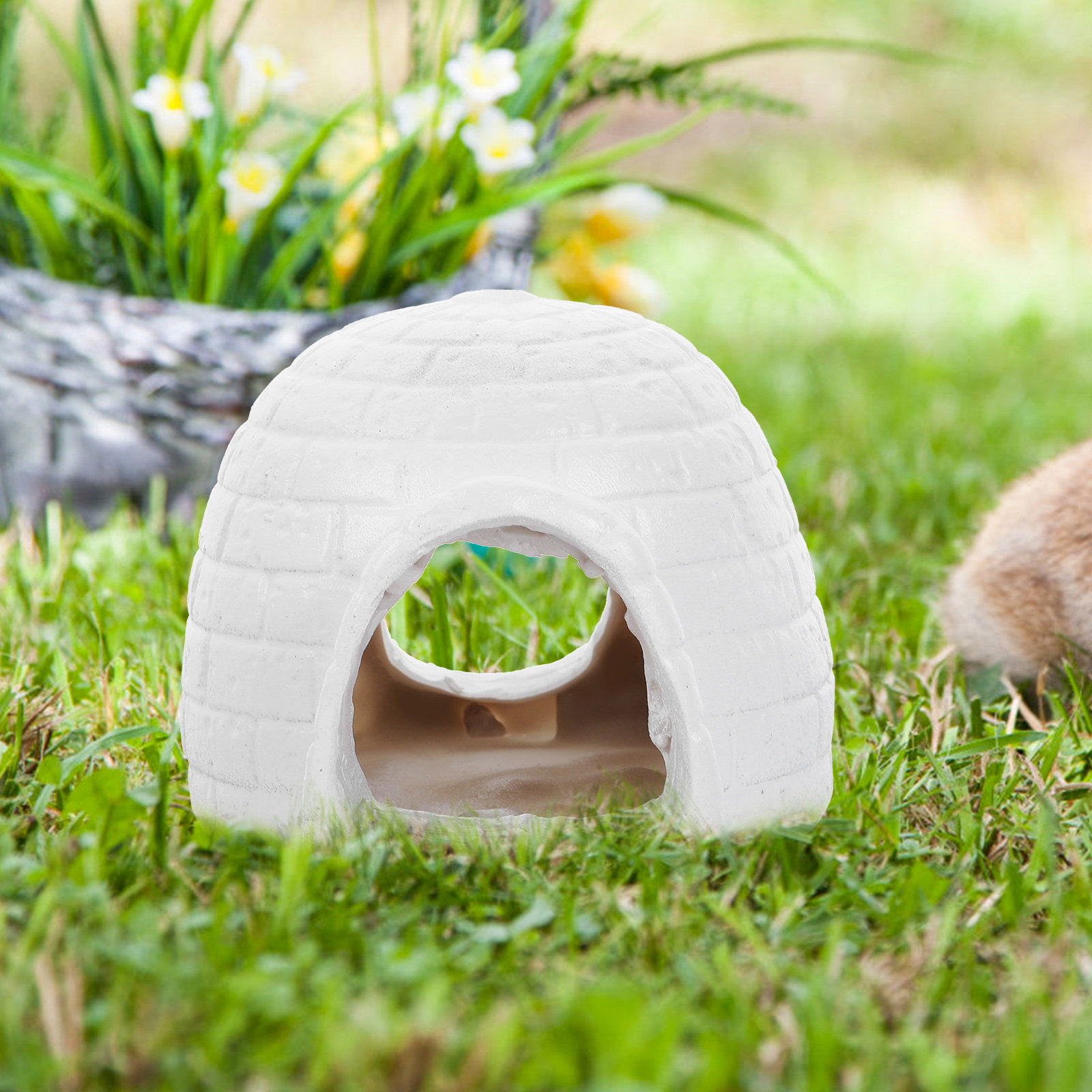Resin Igloo Aquarium Ornament  – Aquarium Fish Hiding Spot recenzja i cena