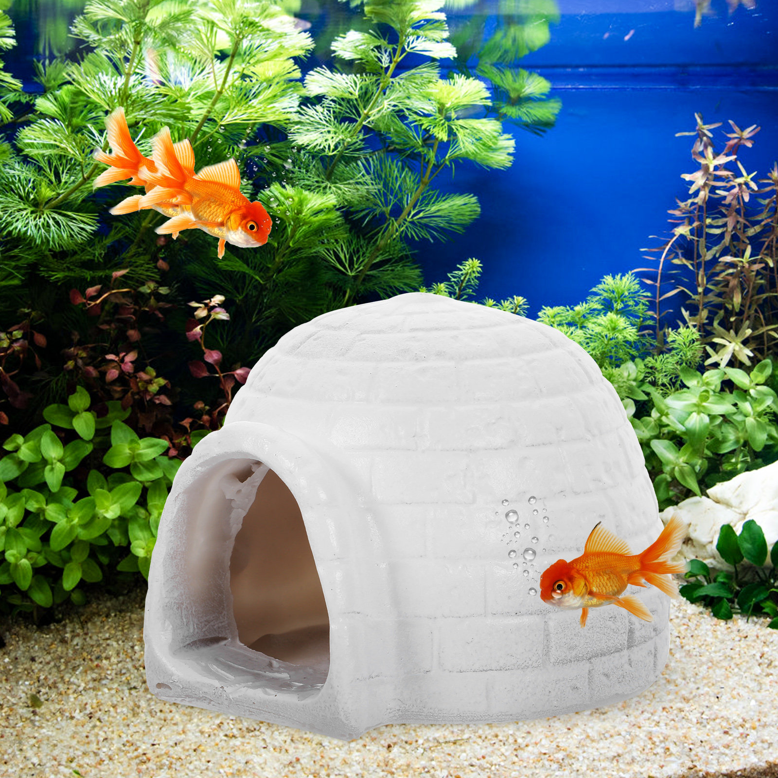Resin Igloo Aquarium Ornament  – Aquarium Fish Hiding Spot recenzja i cena